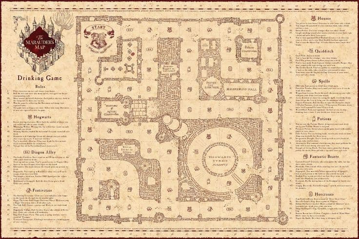 Hogwarts Castle Map